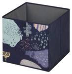 Faltbox FLOWER NIGHT-2 (2er-Set) Blau - Kunststoff - 32 x 32 x 32 cm