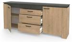 Sideboard Austin Beige - Holzwerkstoff - 42 x 88 x 204 cm