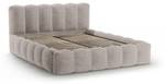 Bett mit Box und Kopfteil LUPINE Beige