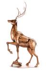 Sculpture moderne Glorious Deer Métal - 84 x 44 x 25 cm