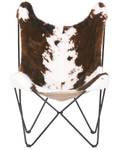 Fauteuil NYBRO Noir - Marron - Blanc - Textile