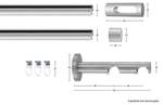 Gardinenstange Easy 2 lfg. Silber - Breite: 300 cm