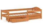 Massivholz Einzelbett 200x90 Teak