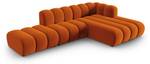 modulares Ecksofa LUPINE 5 Sitzplätze Braun