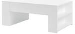 Table Basse Vellinge pour Salon Blanc - Bois manufacturé - 100 x 42 x 60 cm