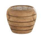 (2er Set) Braun - Holzart/Dekor - Holz teilmassiv - 16 x 12 x 16 cm