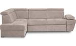 Ecksofa RATLO links Beige - Ecke davorstehend links - Longchair davorstehend links - Ottomane davorstehend rechts