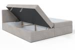 Boxspringbett Doppelbett Verdig Hellgrau - Breite: 160 cm