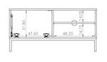 Fernsehschrank MALAGAS Nachtblau - Breite: 100 cm