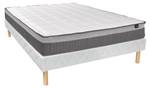 Matelas et sommier tapissier MONTAIGNE Blanc - Textile