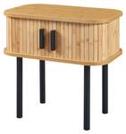 Table d'appoint Tvedestrand Beige - Bois manufacturé - Métal - 30 x 45 x 48 cm