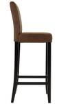 Tabouret de bar SANTOS Lot de 2 Marron - Textile - 49 x 117 x 46 cm