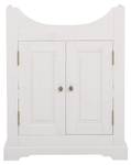 Armoire sous lavabos ROMANTIC CUW65 2D Blanc - Bois manufacturé - Matière plastique - 65 x 81 x 35 cm