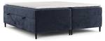 Premium Boxspringbett Theo Marineblau - Breite: 202 cm