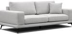 Sofa 3-Sitzer XL Mediolane Hellgrau