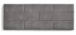 Tête de lit en tissu brique 152x57 Gris - Fibres naturelles - Bois/Imitation - 57 x 5 x 152 cm