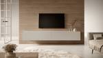 BISIRA - TV-Möbel 200 cm Taupe Grau - Holz teilmassiv - 200 x 30 x 32 cm