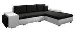 Ecksofa ARZO MINI Schwarz - Weiß - Breite: 290 cm