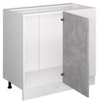 Eckschrank R-Line 37751 Beton Dekor - Weiß