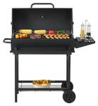 Grillwagen Armento Schwarz - Metall - 108 x 95 x 61 cm