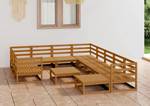 Garten-Lounge-Set (12-teilig) 3009729-1 Braun - Massivholz - Holzart/Dekor - 70 x 30 x 70 cm