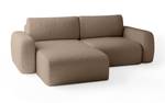 Ecksofa Eckcouch Sassari mini Sofa Braun - 148 x 257 cm