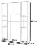 Waschmaschinenschrank WASCHLI Set 3 Weiß