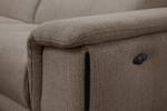 Relax-Ecksofa 4-Sitzer Matera Taupe - Ecke davorstehend links - Longchair davorstehend links - Ottomane davorstehend links