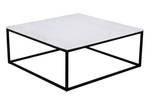 Table basse Saku Blanc - Pierre - 100 x 40 x 100 cm