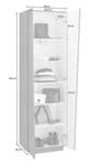 Armoire polyvalente Medea Blanc brillant Blanc