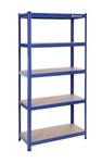 Standregal Blau - Metall - 180 x 40 x 90 cm