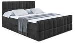 Boxspringbett MIAMI-Z Schwarz - Breite: 160 cm - H3