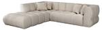 Sofa NAEMIA Beige - Textil - 233 x 70 x 263 cm