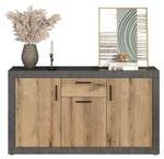 Sideboard Salvada Grau - Holz teilmassiv - 149 x 83 x 40 cm