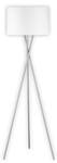 Große Dreibein Tripod Stehlampe 160cm Weiß - Metall - Textil - 68 x 160 x 68 cm