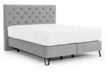 Boxspringbett BALIAN Silber - Breite: 178 cm