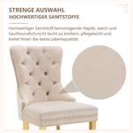 Esszimmerstuhl metalring 4er Set Beige - 4er Set