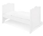 Kinderbett Pino Weiß - Holzwerkstoff - 79 x 86 x 148 cm
