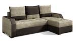 Ecksofa RIS Beige - Braun - Ecke davorstehend rechts