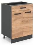 Meuble cuisine R-Line 34889 Anthracite - Imitation chêne truffier de sonoma