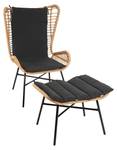 Poly-Rattan Set G17b (2-teilig) Braun