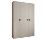 Armoire à portes battantes Como 1 Beige - Noir - 160 x 40 cm