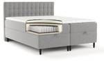 Boxspringbett Milo Grau - Breite: 200 cm