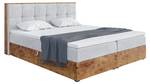 Boxspringbett Lofty 8 Hellgrau - Breite: 169 cm - H3