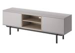 Fernsehtisch INOX RTV IRTV150 Grau - Holzwerkstoff - Kunststoff - 150 x 54 x 40 cm