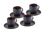 Kaffeetassen-Set Galactic Dark (4er Set) Blau - Keramik - 20 x 20 x 20 cm