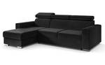 Ecksofa FIX Schwarz - Ecke davorstehend links