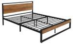 Metallbett mit Lattenrost 165 x 88 x 210 cm