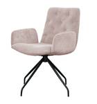 Chaise NEW CHARME pivotante Cordon Rose foncé