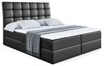 Boxspringbett BRUGO Hochglanz Schwarz - Breite: 160 cm - H4